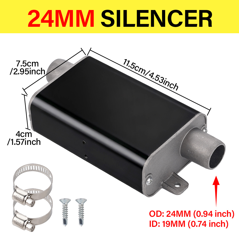 Diesel Heater 8Kw Rv Camper - Exhaust Muffler Kit Aluminum Alloy Stainless