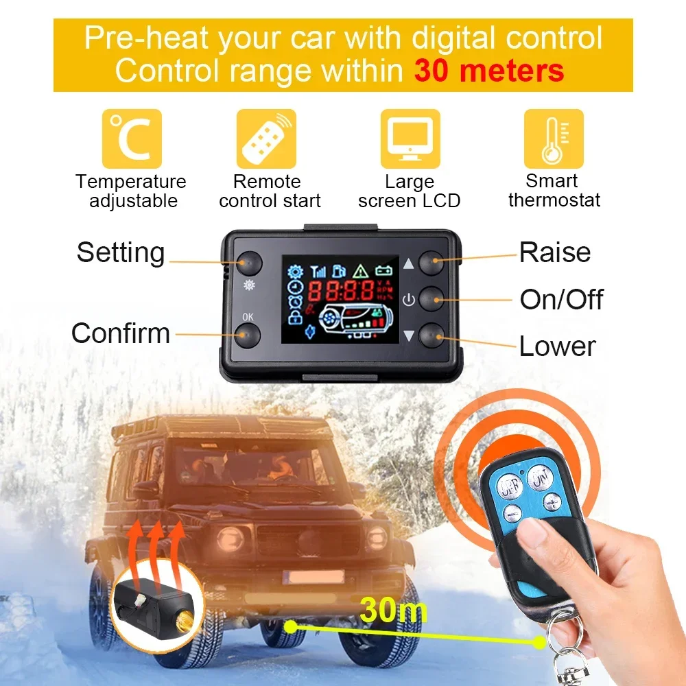 12V24V 5KW Car Diesel Heater F - 12V Diesel Heater With Remote ulasan dan harga