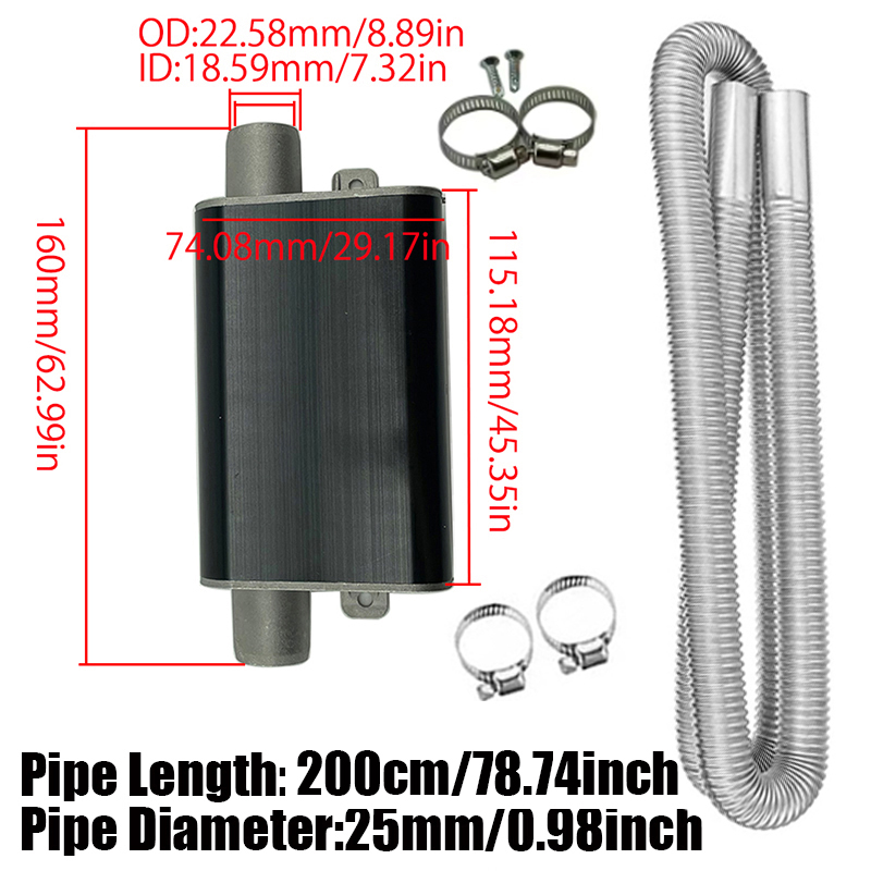 200cm Car Air Diesel Parking H - Diesel Heater Silencer Muffler ulasan dan harga