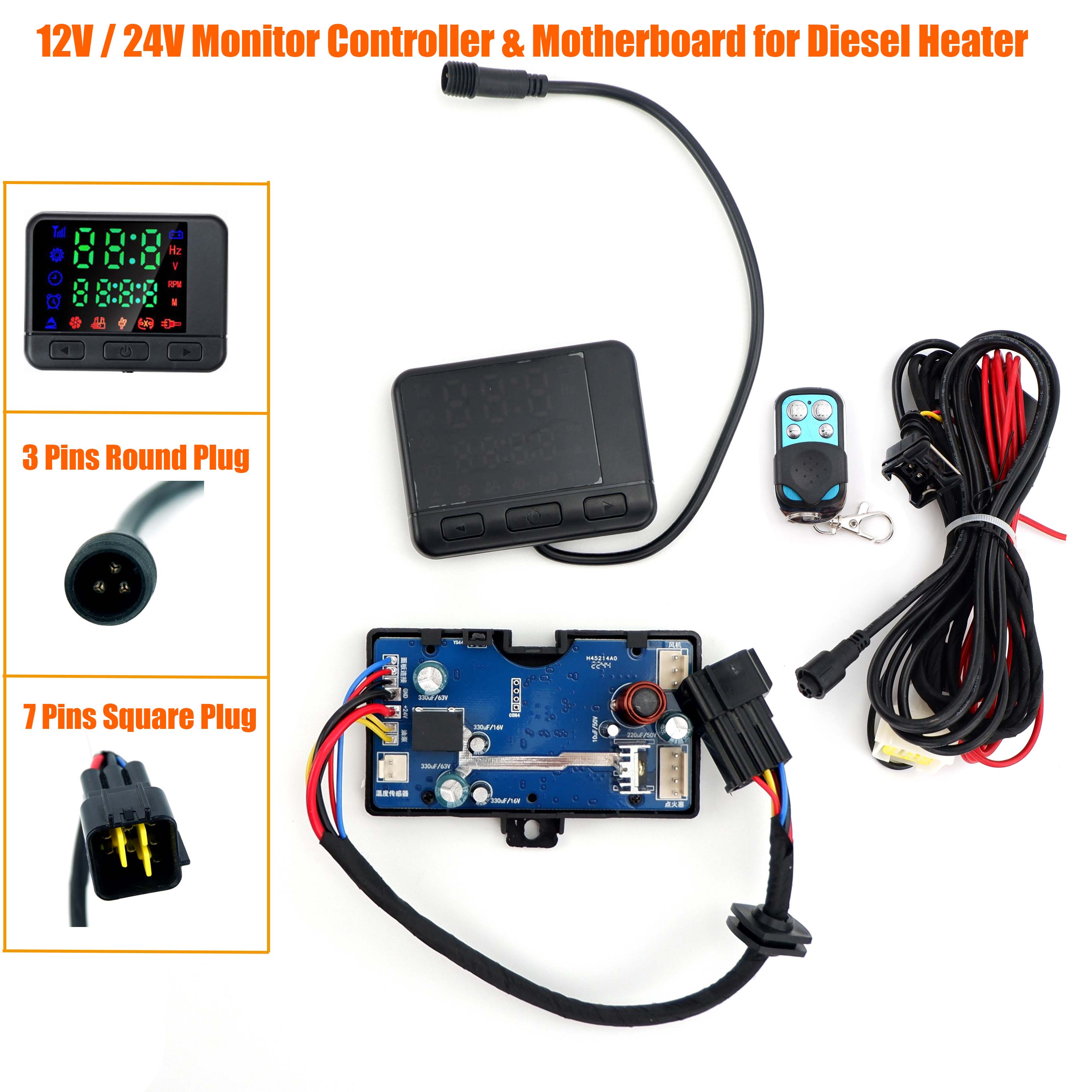 12V / 24V 2KW 3KW 5KW 8KW Air  - Diesel Air Heater Motherboard ulasan dan harga