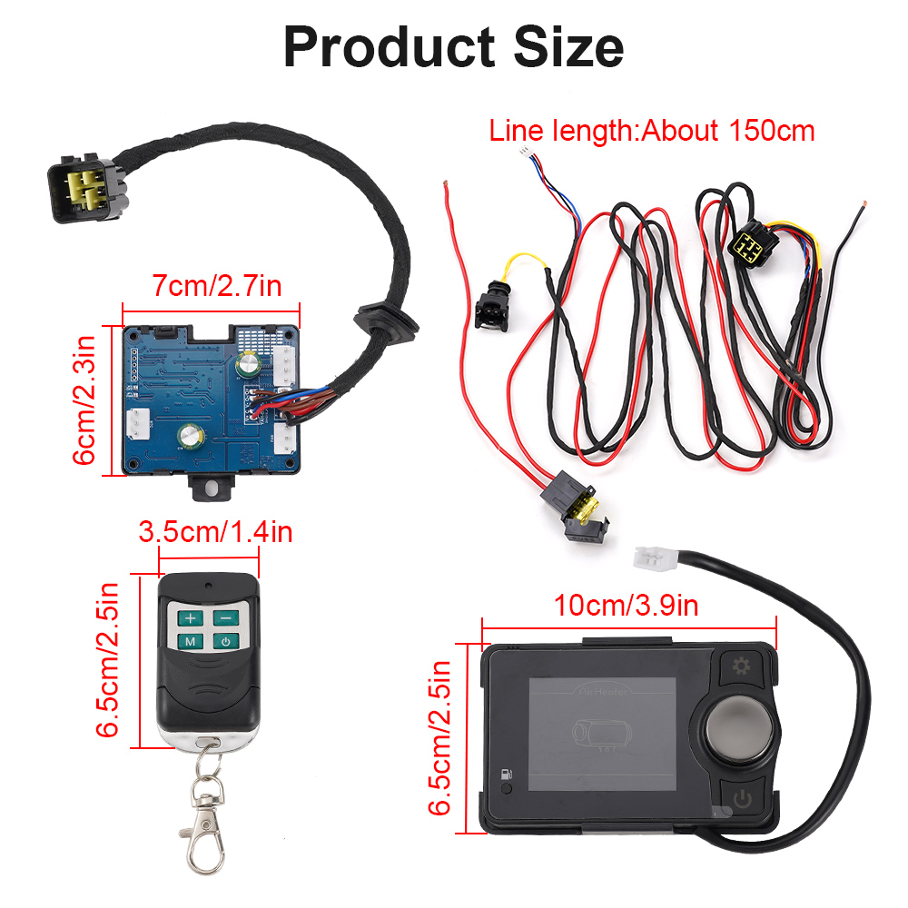 5KW Air Diesel Parking Heater  - Diesel Air Heater Lcd Controller ulasan dan harga