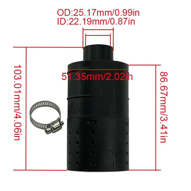 4X 25mm Car Auto Air Diesel Pa - Diesel Heater Silencer Muffler ulasan dan harga