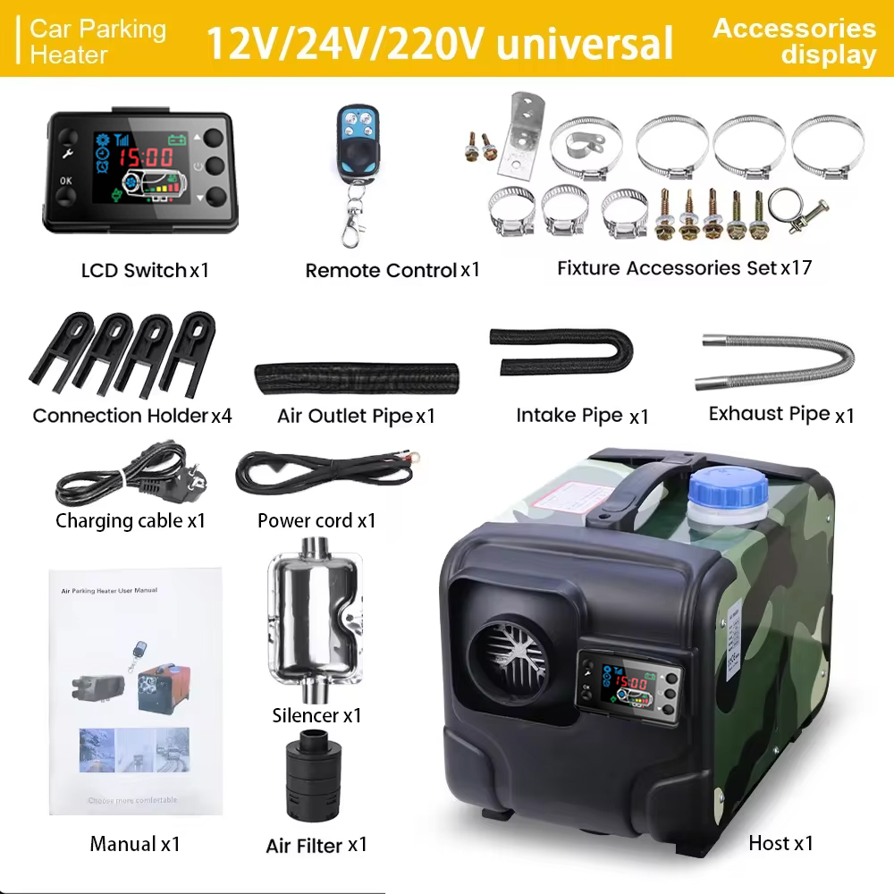 12V 24V 5000W Car Heater Air D - Diesel Air Heater Lcd Controller ulasan dan harga