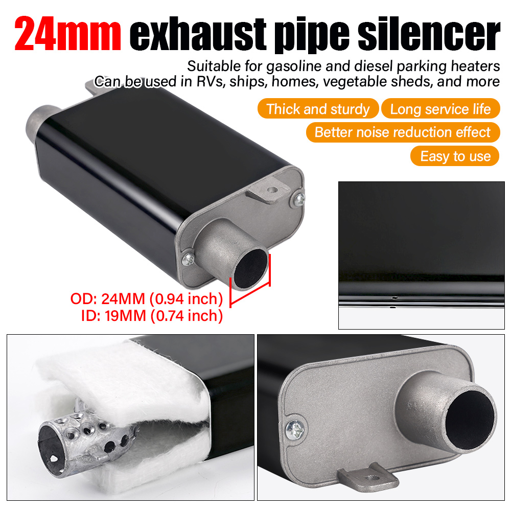Exhaust Muffler Kit Aluminum A - Diesel Heater 8Kw Rv Camper ulasan dan harga