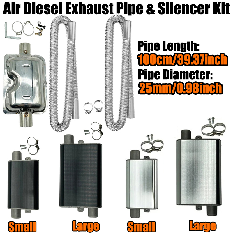 100cm Air Diesel Parking Heate - Diesel Heater Silencer Muffler ulasan dan harga