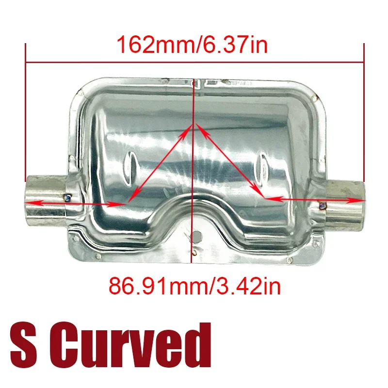 2 Set 24mm Muffler Silencer St - Diesel Heater Silencer Muffler ulasan dan harga