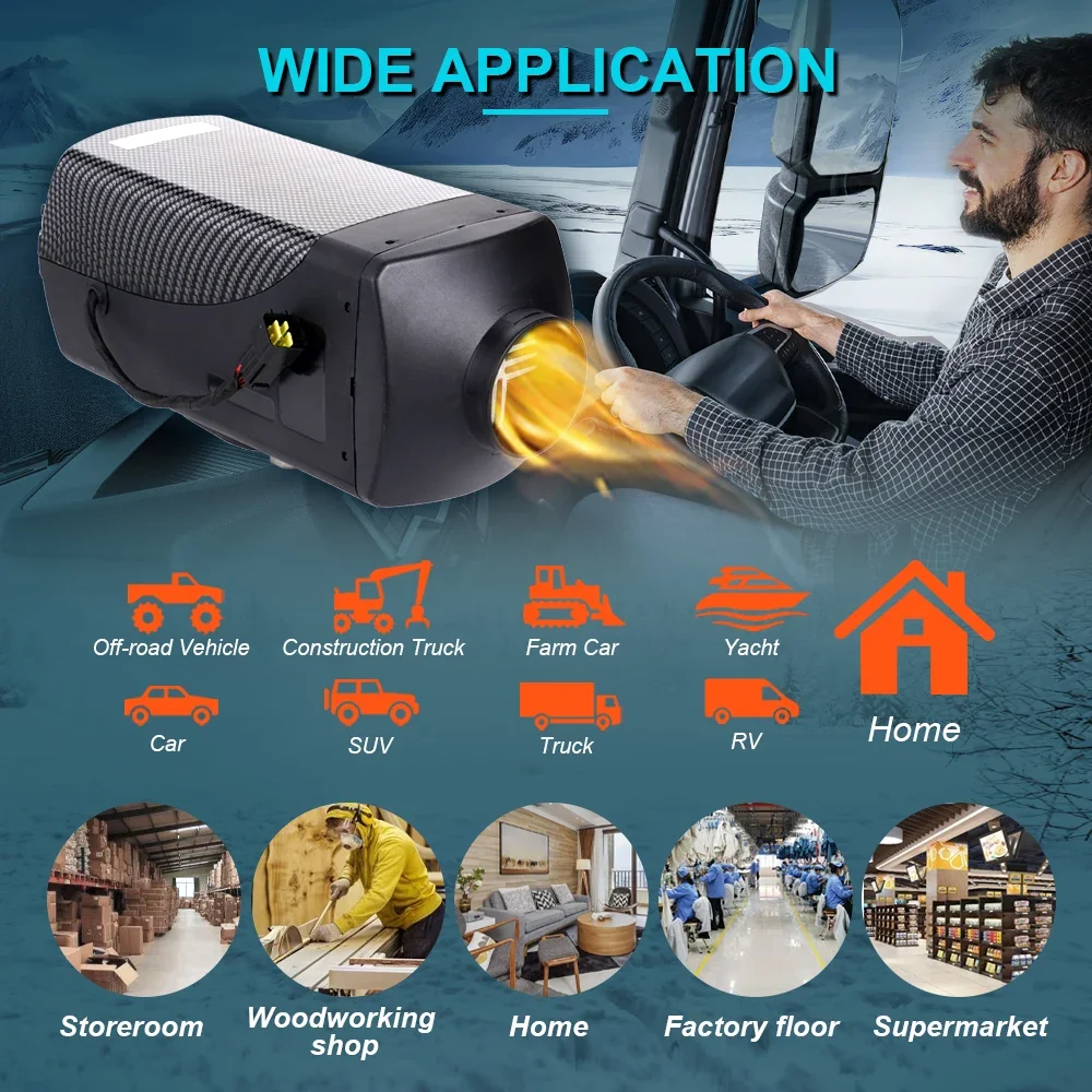 5KW Diesel Air Heater bluetoot - Air Diesel Heater 5Kw Bluetooth ulasan dan harga