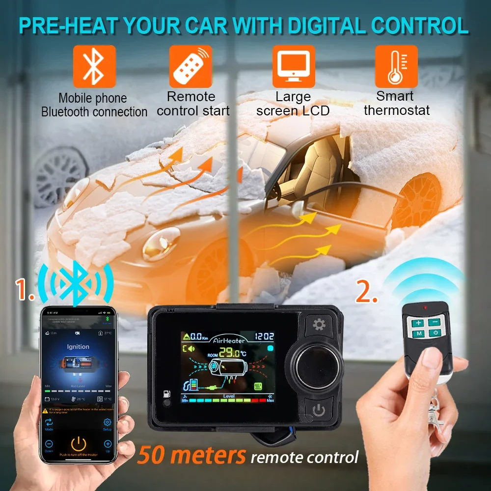 5KW Diesel Air Heater bluetoot - Air Diesel Heater 5Kw Bluetooth ulasan dan harga