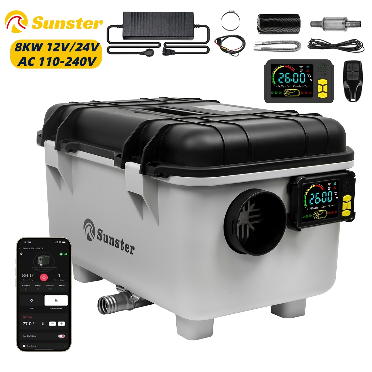 8KW 12V/24V/230V Toolbox Diese - Diesel Parking Heater 8Kw 24V ulasan dan harga